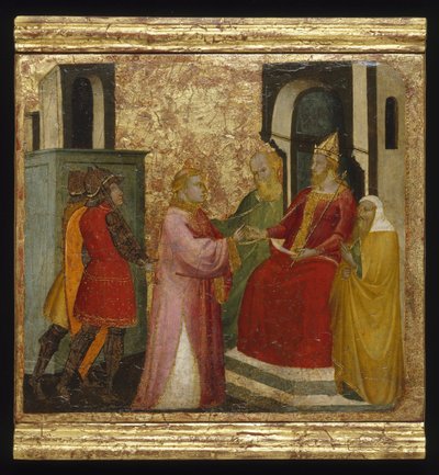 Saint Lawrence Arraigned Before the Prefect Valerianus by Florentine Lorenzo di Niccolò